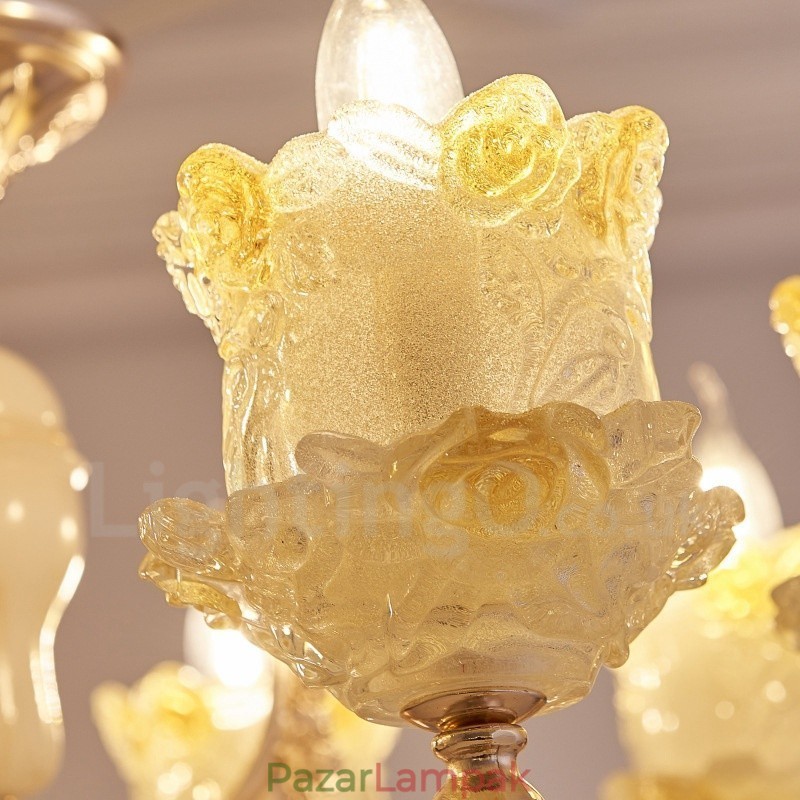 15 Light Traditional Classic integrált fém csillár