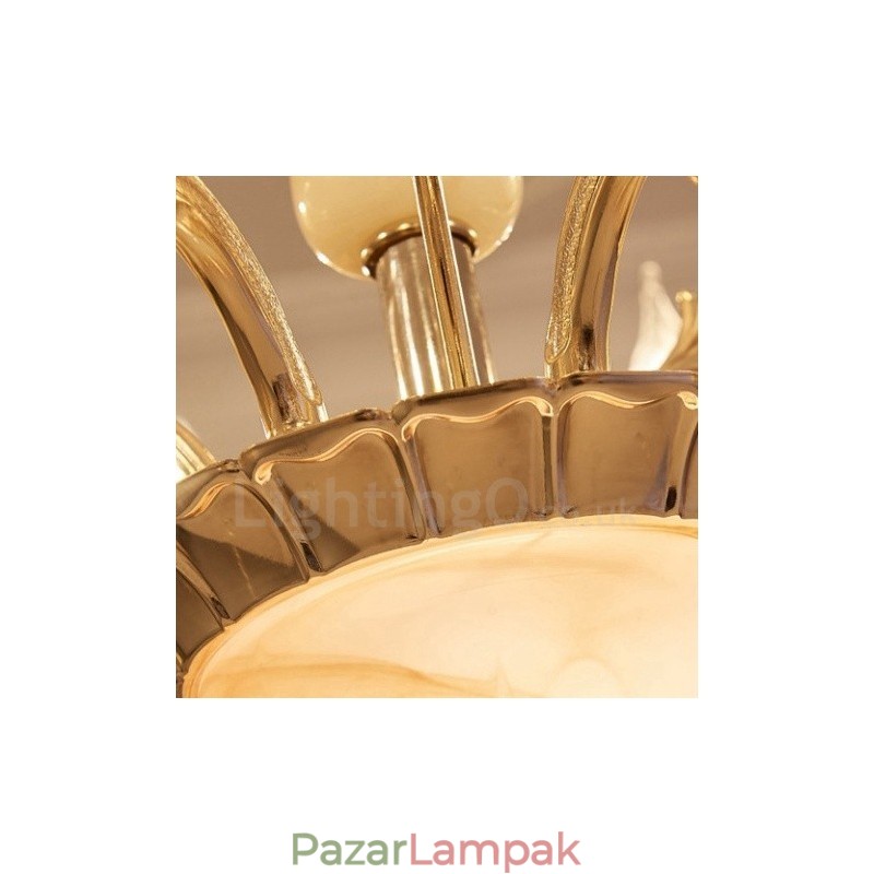 15 Light Traditional Classic integrált fém csillár