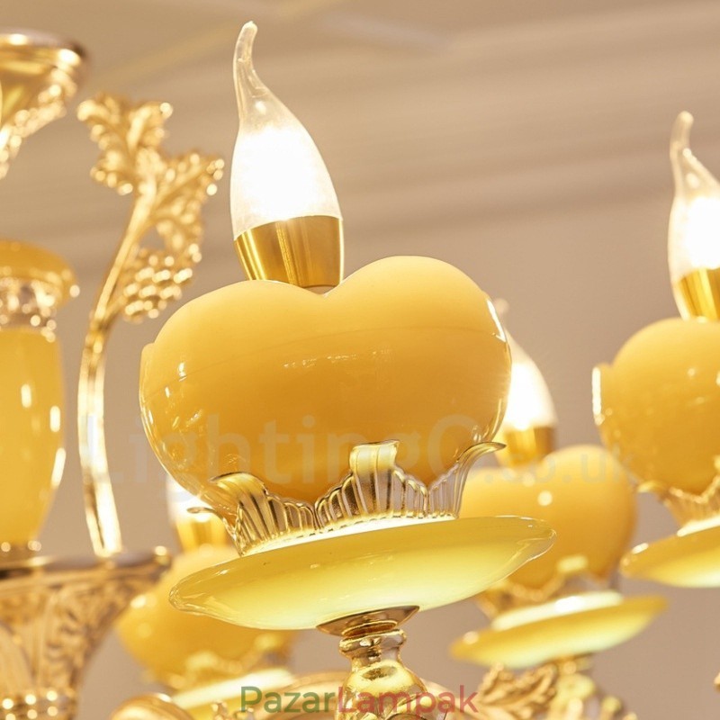 8 Light Traditional Classic integrált fém csillár