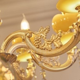 8 Light Traditional Classic integrált fém csillár