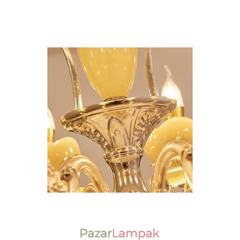 8 Light Traditional Classic integrált fém csillár