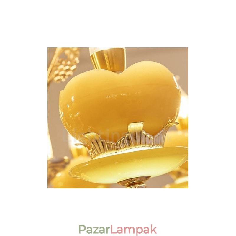 8 Light Traditional Classic integrált fém csillár