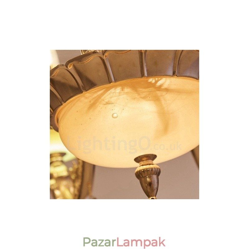 8 Light Traditional Classic integrált fém csillár