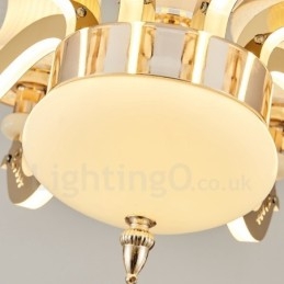 6 Light Traditional Classic integrált fém luxus gyertyacsillár