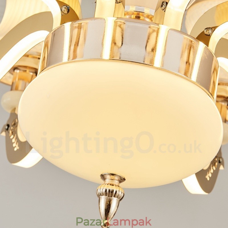 15 Light Traditional Classic integrált fém csillár