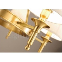 3 Világos rusztikus Lodge integrált fém réz csillár