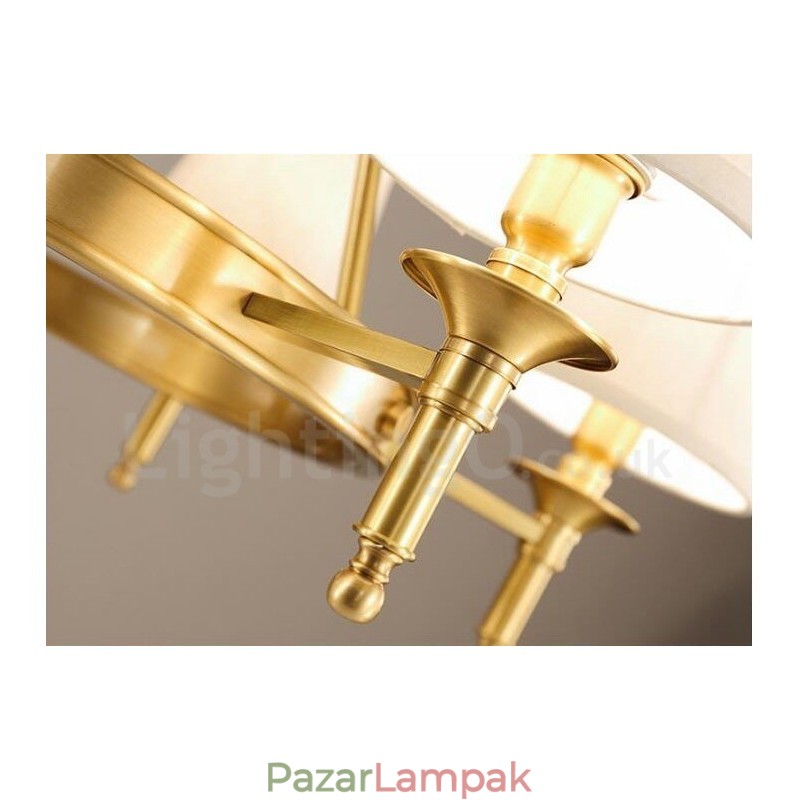 3 Világos rusztikus Lodge integrált fém réz csillár