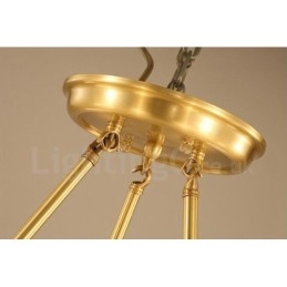 3 Világos rusztikus Lodge integrált fém réz csillár