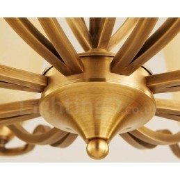 8 Világos rusztikus Lodge integrált fém csillár