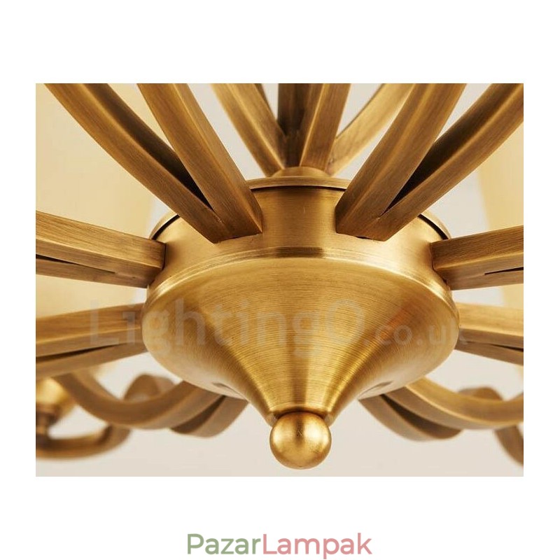 15 Világos rusztikus Lodge integrált fém csillár