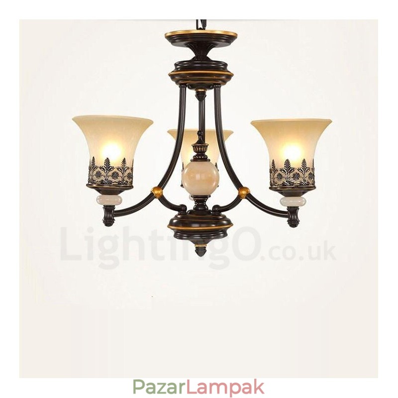 3 könnyű, hagyományos klasszikus integrált fémcsillár