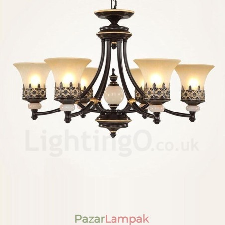 6 Light Traditional Classic integrált fém csillár 6 Light Traditional Classic integrált fém csillár