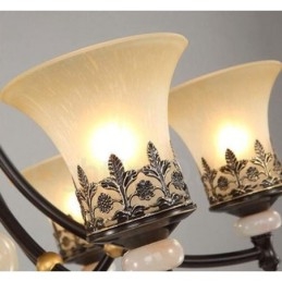 6 Light Traditional Classic integrált fém csillár