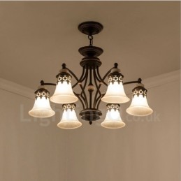 6 Light Traditional Classic integrált fém csillár