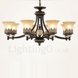 8 Light Traditional Classic integrált fém csillár