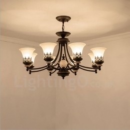 8 Light Traditional Classic integrált fém csillár