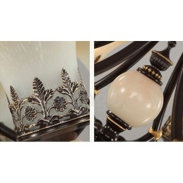 8 Light Traditional Classic integrált fém csillár