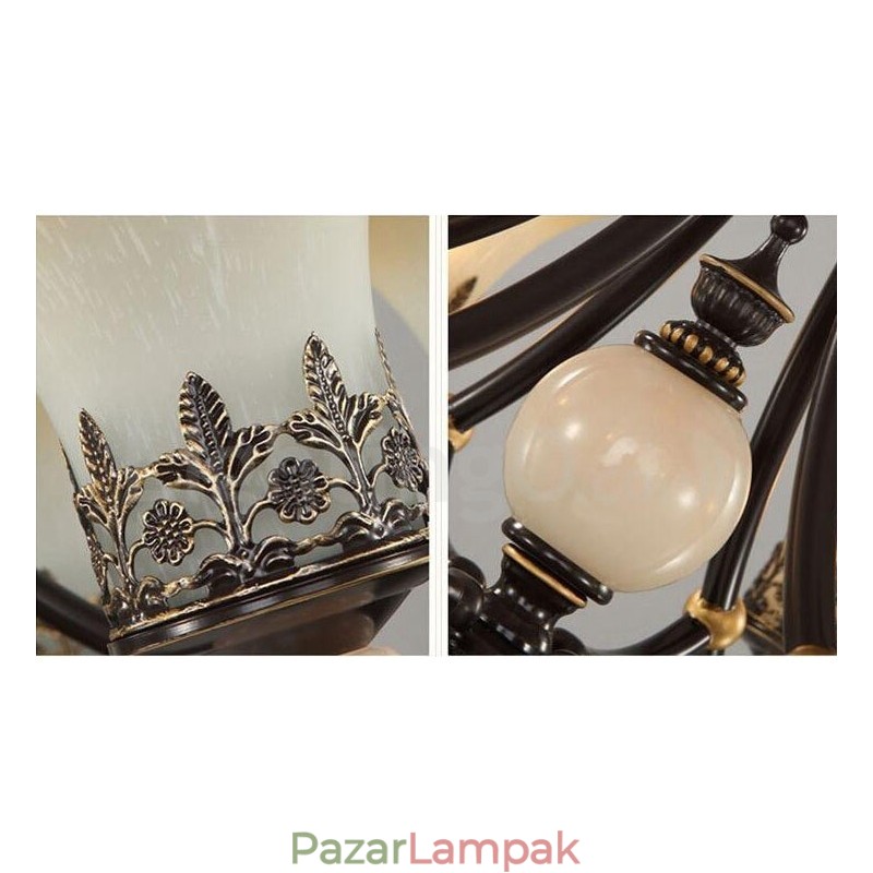 8 Light Traditional Classic integrált fém csillár