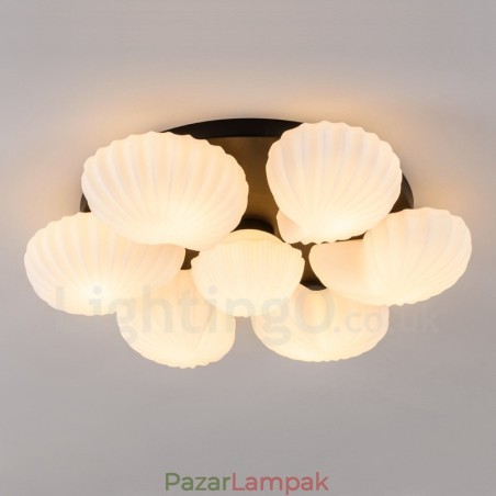 7 Light Traditional Classic integrált csillár üvegernyővel 7 Light Traditional Classic integrált csillár üvegernyővel