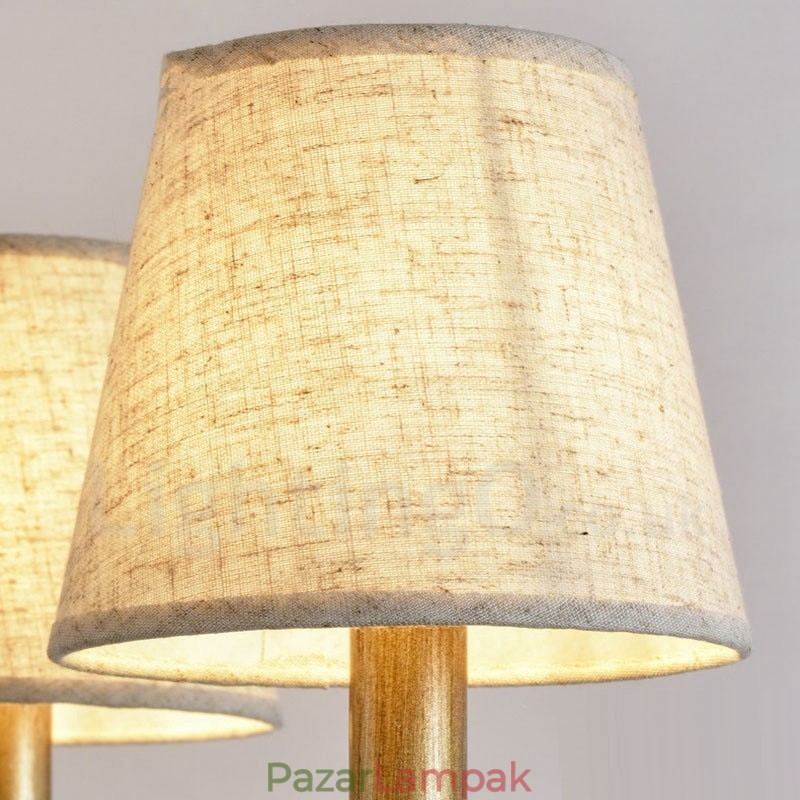 8 Világos rusztikus Lodge integrált fém csillár