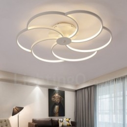 6 Könnyű, modern, modern integrált fémcsillár