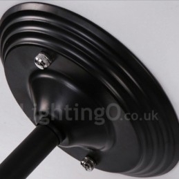 6 Világos rusztikus Lodge integrált csillár