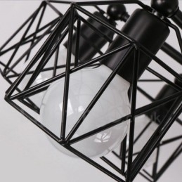 6 Világos rusztikus Lodge integrált csillár