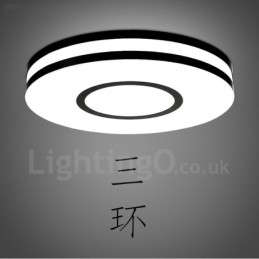 Modern, kortárs integrált fém süllyesztett lámpa