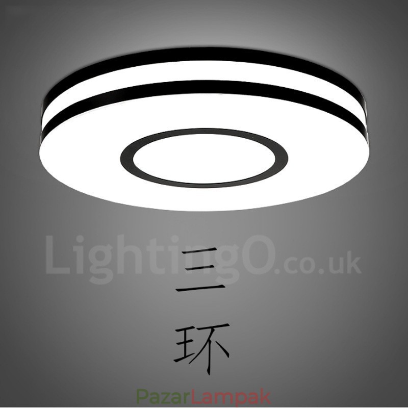 Modern, kortárs integrált fém süllyesztett lámpa