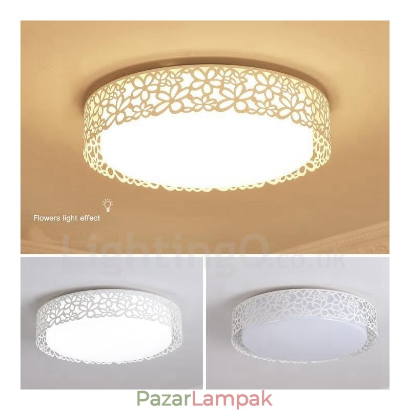 Modern, kortárs integrált fém süllyesztett lámpa