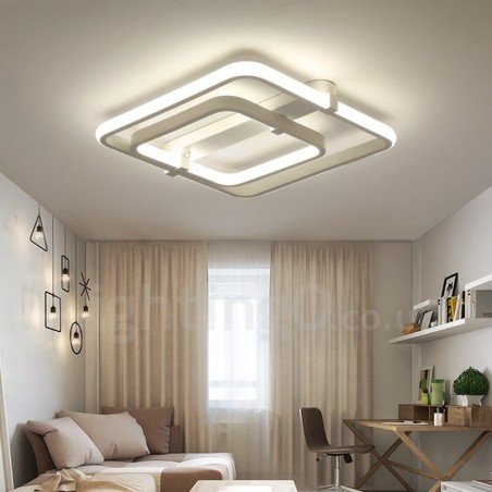 2 gyűrűs, modern, modern integrált süllyesztett lámpa 2 gyűrűs, modern, modern integrált süllyesztett lámpa