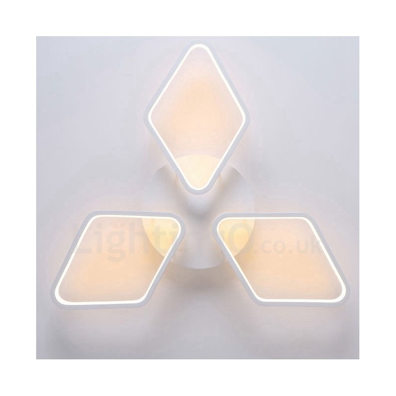 3 Light Modern, modern, integrált fém süllyesztett lámpa