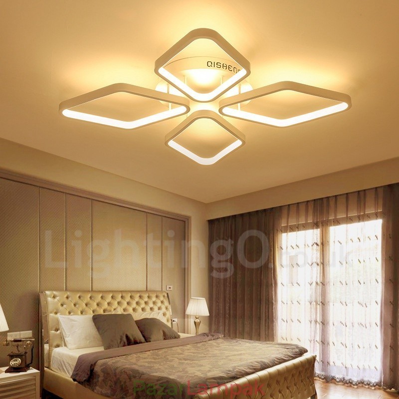 4 Light Modern, modern, integrált fém süllyesztett lámpa