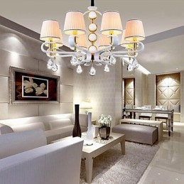 Fabric Chandelier 8 Light Modern, minimalista, kiváló minőségű lámpa