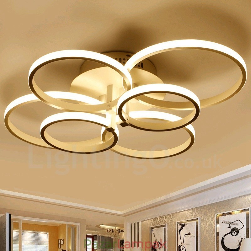 6 Light Modern kortárs integrált fém süllyesztett lámpa