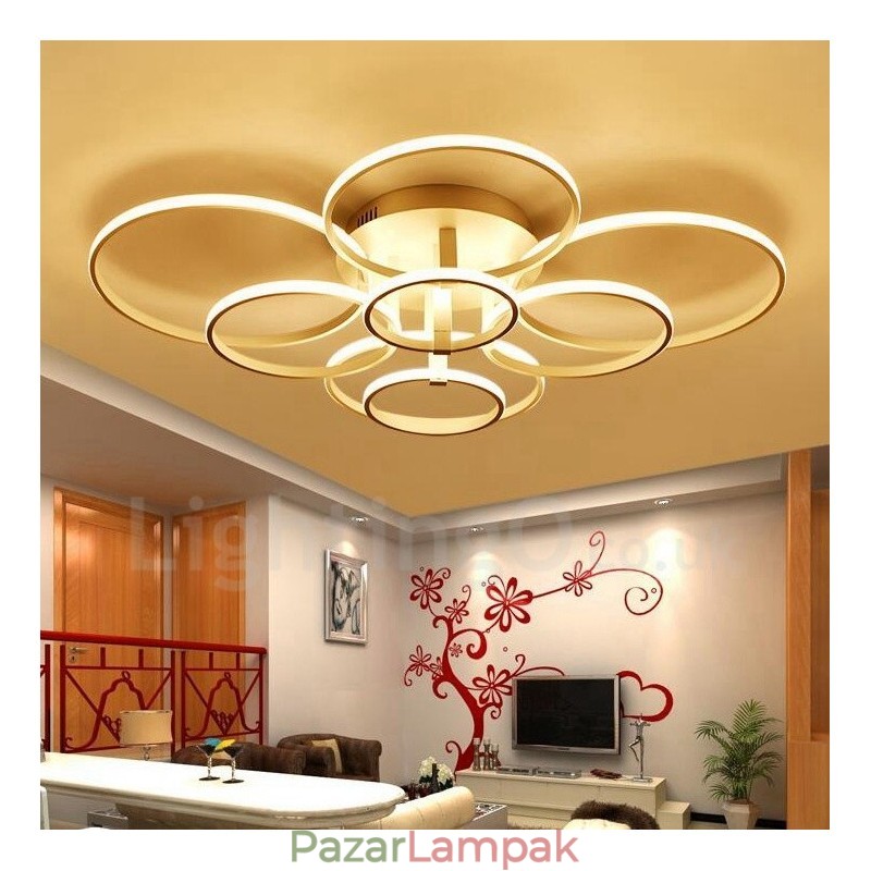 8 Light Modern, modern, integrált fém süllyesztett lámpa