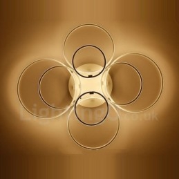 8 Light Modern, modern, integrált fém süllyesztett lámpa