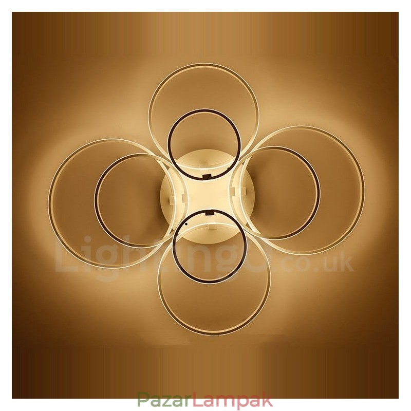 8 Light Modern, modern, integrált fém süllyesztett lámpa