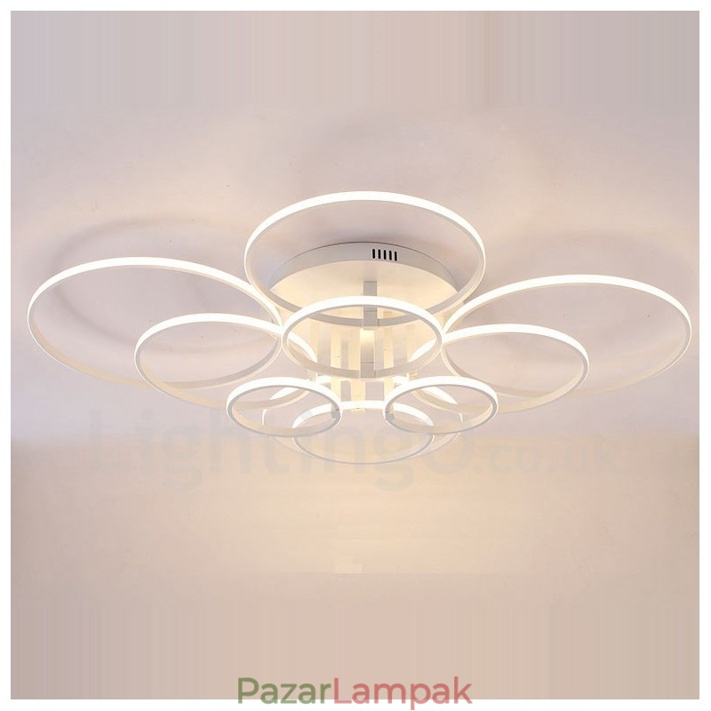 10 Light Modern kortárs integrált fém süllyesztett lámpa