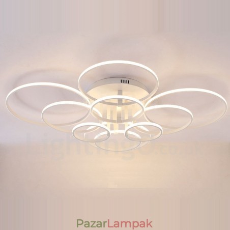 10 Light Modern kortárs integrált fém süllyesztett lámpa