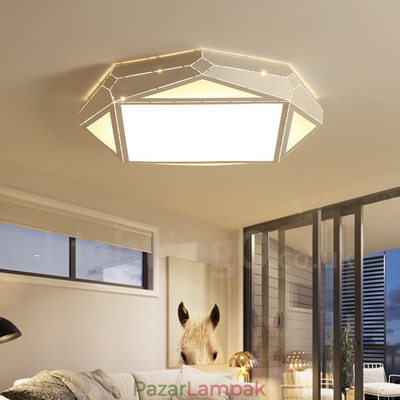 Modern, kortárs integrált fém süllyesztett lámpa