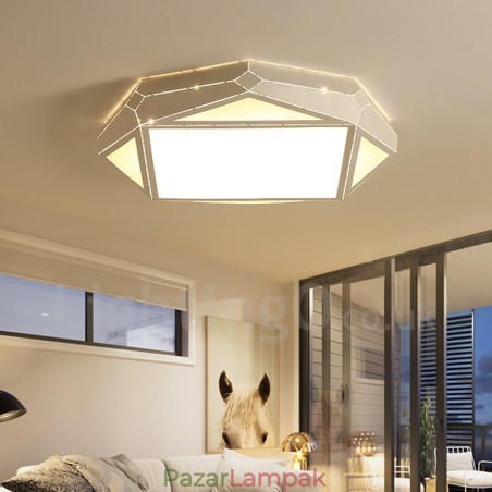 Modern, kortárs integrált fém süllyesztett lámpa