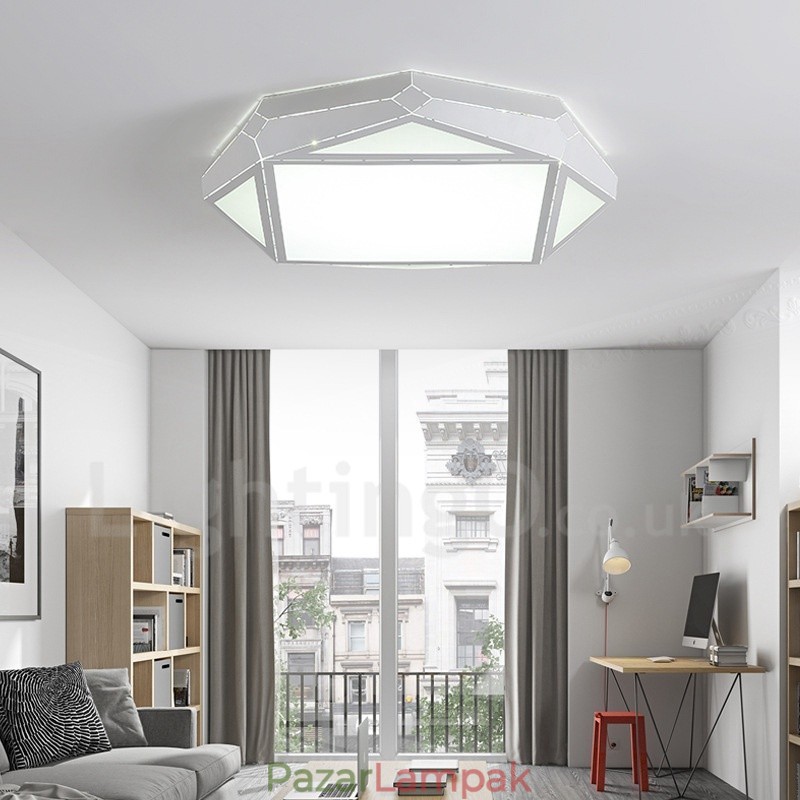 Modern, kortárs integrált fém süllyesztett lámpa