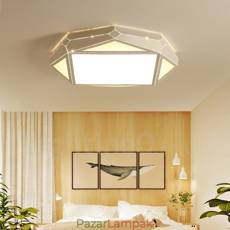 Modern, kortárs integrált fém süllyesztett lámpa