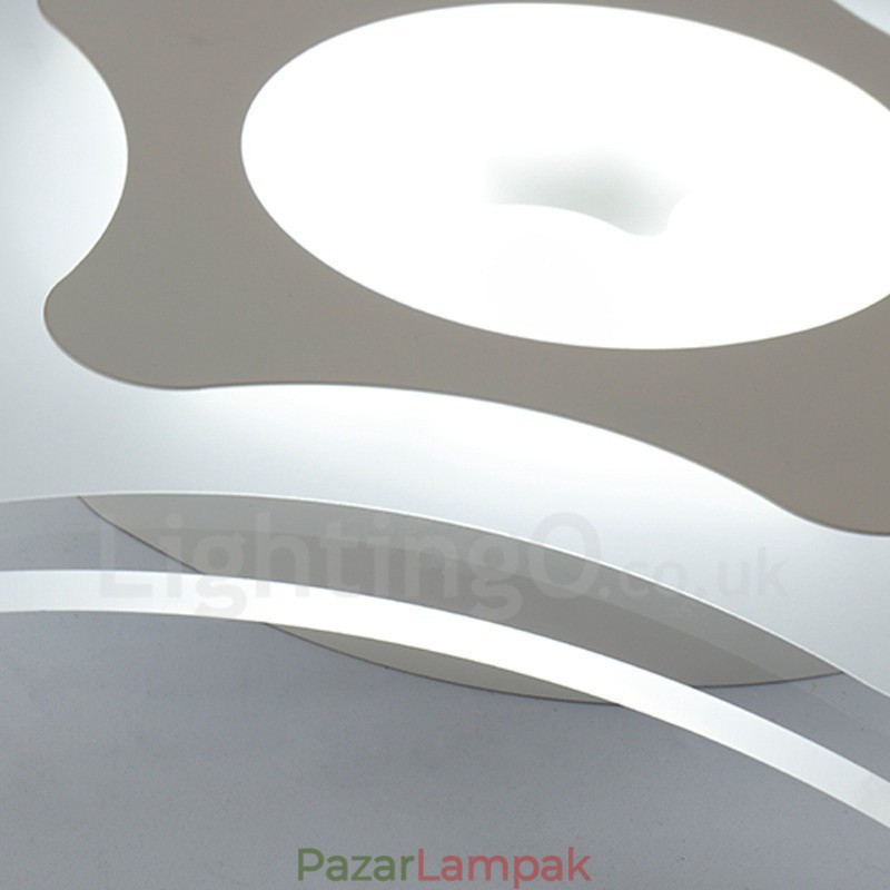 Modern, kortárs integrált fém süllyesztett lámpa