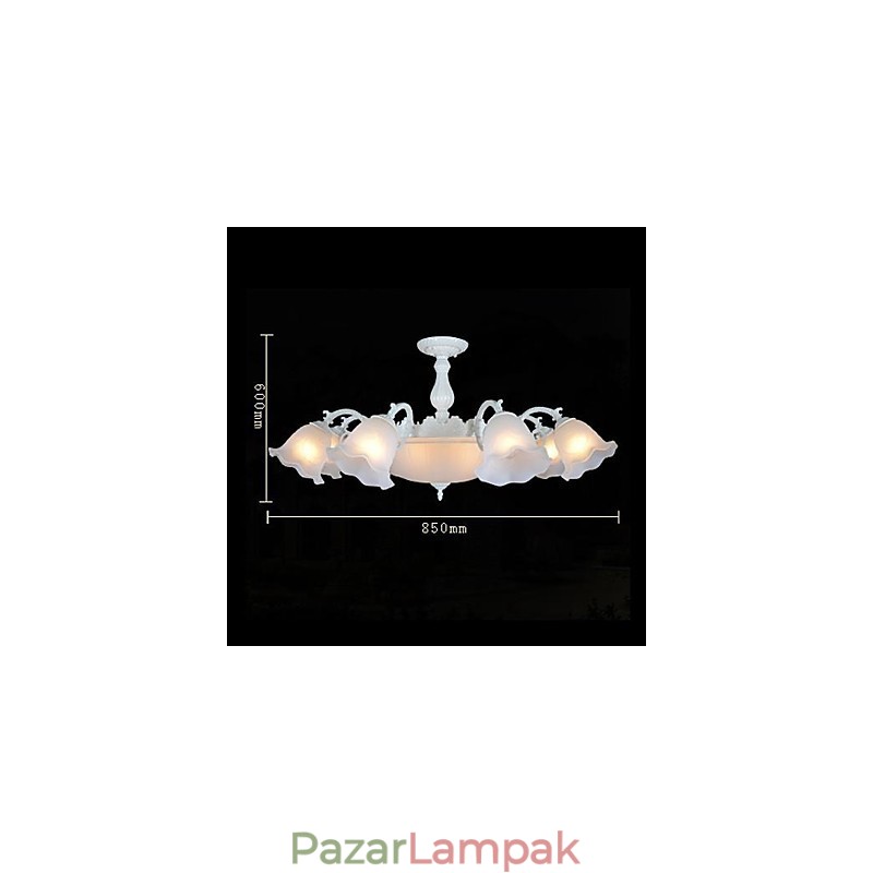 Flush Mount White European Retro Classic