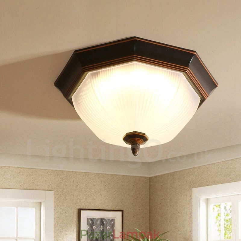 Rusztikus Lodge integrált süllyesztett lámpa