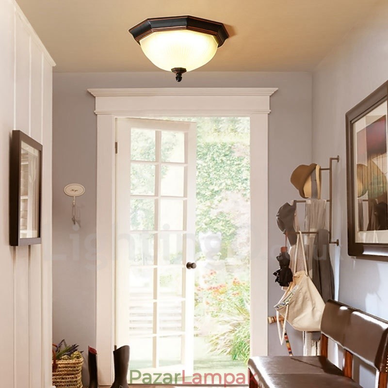 Rusztikus Lodge integrált süllyesztett lámpa