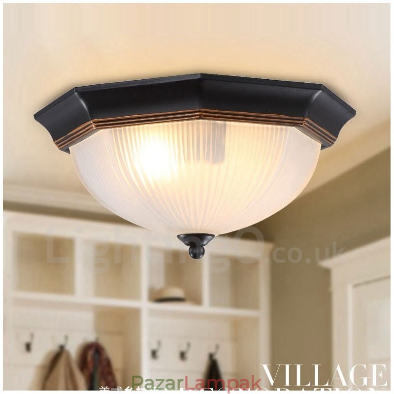 Rusztikus Lodge integrált süllyesztett lámpa