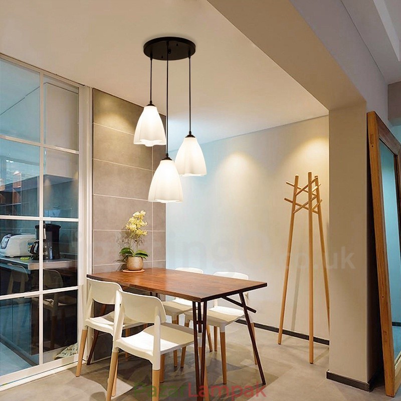3 Light Hagyományos klasszikus beépített fém függőlámpa